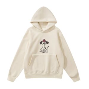 Comfortable Pure Cotton Casual Hoodie – Apricot