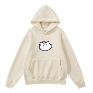 Cute Graphic Creative Fashion Hoodie – Apricot
